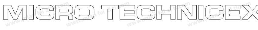 Micro TechnicExt Regular字体转换